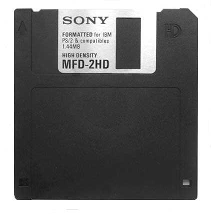 実物はこちら。容量は1.44MB…